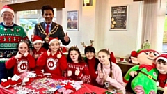 The Mayor of Oldham Cllr Zahid Chauhan made a special visit, supporting Team Hill’s efforts in making a difference in the local community, and in Uganda