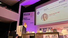 Angela Rayner giving her speech at UKREiiF 2024 yesterday, outlining plans to build new towns