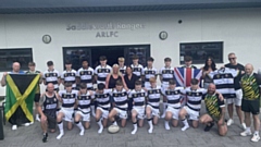 The Saddleworth Rangers under-15s rugby league team look the part