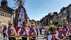 Each year Saddleworth morris men organise the colourful Saddleworth Rushcart Festival