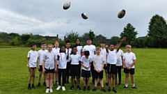 Pupils from Medlock Valley Primary School are getting into rugby league!