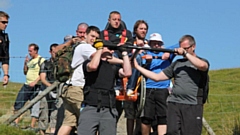 Andy pictured during a Mount Snowdon challenge