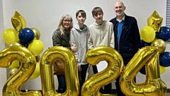 Twins Harry and Alex celebrate their superb GCSE results