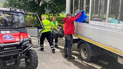 A scene from the rescue team litter pick