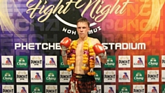 Ethan is pictured following his victory in Thailand