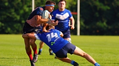 Jack Taylor carries the ball. Image courtesy of Tim Abram