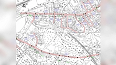 Plans for traffic calming measures in Uppermill. Image courtesy of Oldham Council