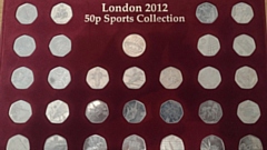 Some of Eric Thompson's coins from the sale listing