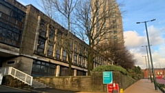 Oldham Council's headquarters, the Oldham Civic Centre, which is due to be demolished for new housing