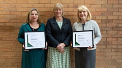 Pictured (left to right) are: Suzannah Reeves (Principal, OSFC), Jayne Clarke OBE (CEO of PLT) and Carol Walker (Acting Principal, Broadfield Primary)