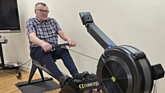 George Mills is taking on a gruelling rowing challenge